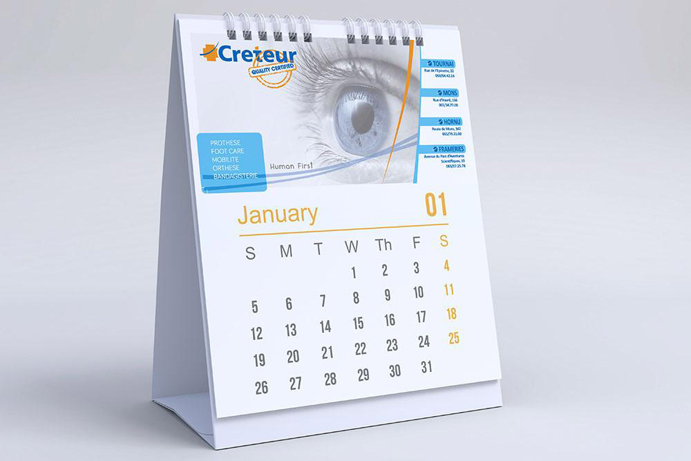 impression calendrier